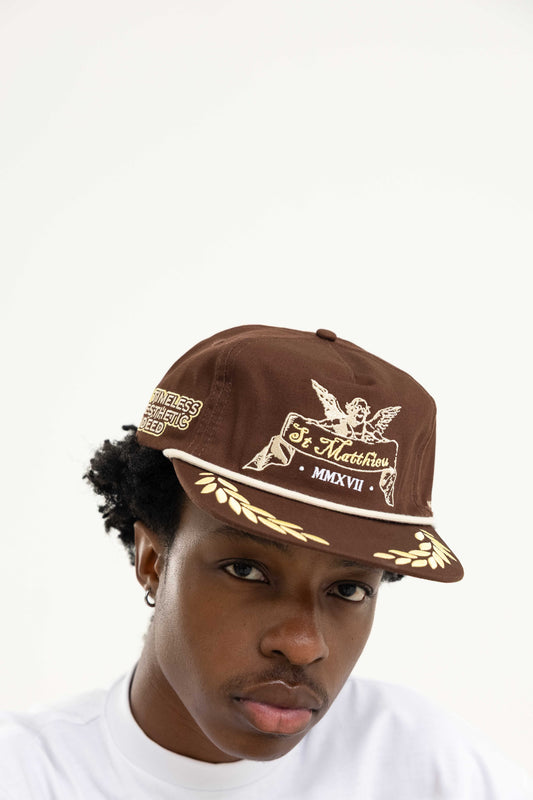 Brown ‘ST MATTHIEU’ Cap