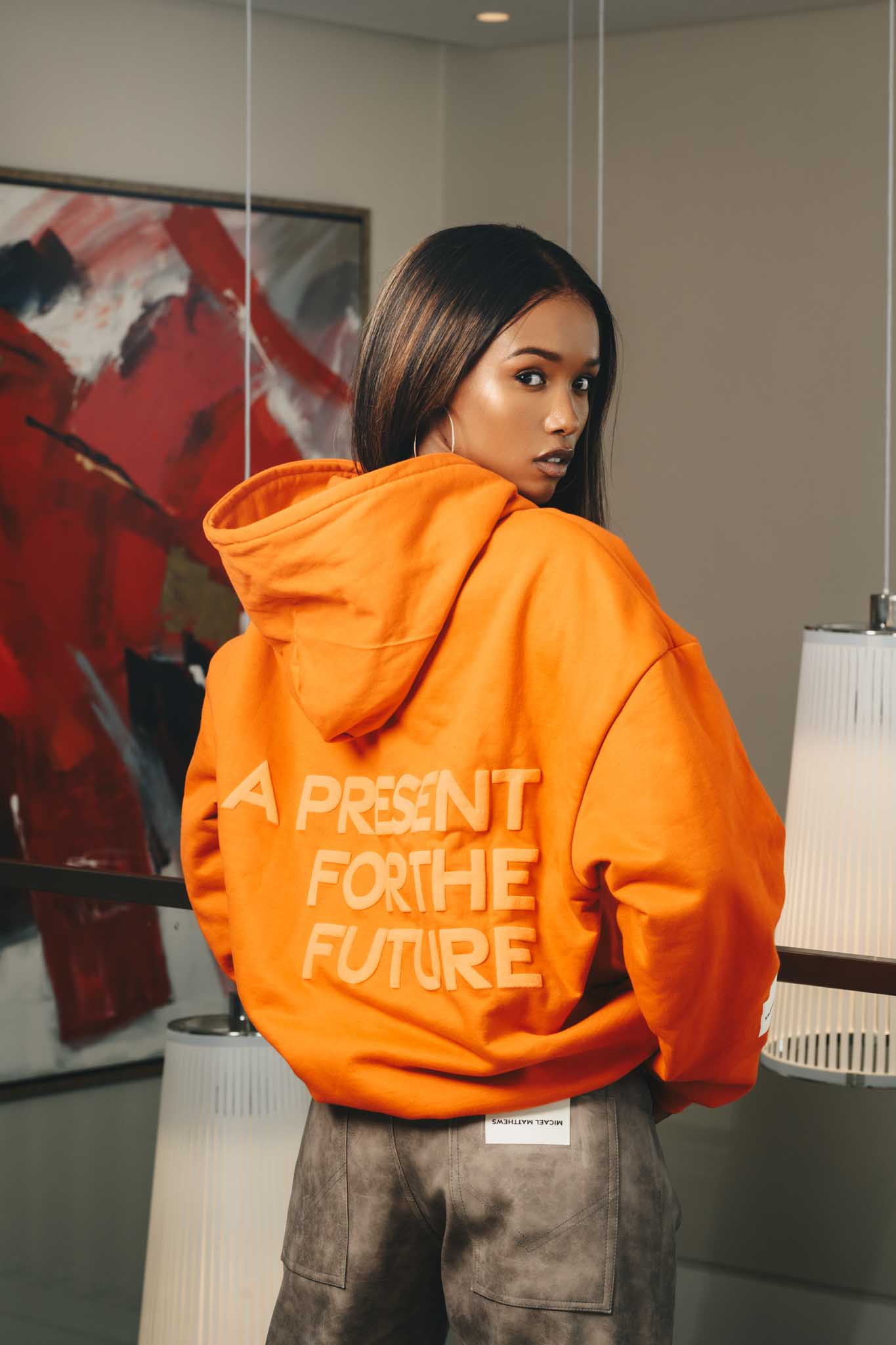 Scorched Orange ‘MATTHIEU’ Hoodie