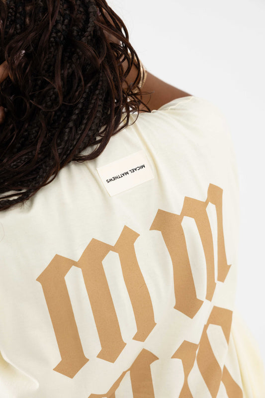 Cream ‘SAINT MM’ Sleeveless Tee