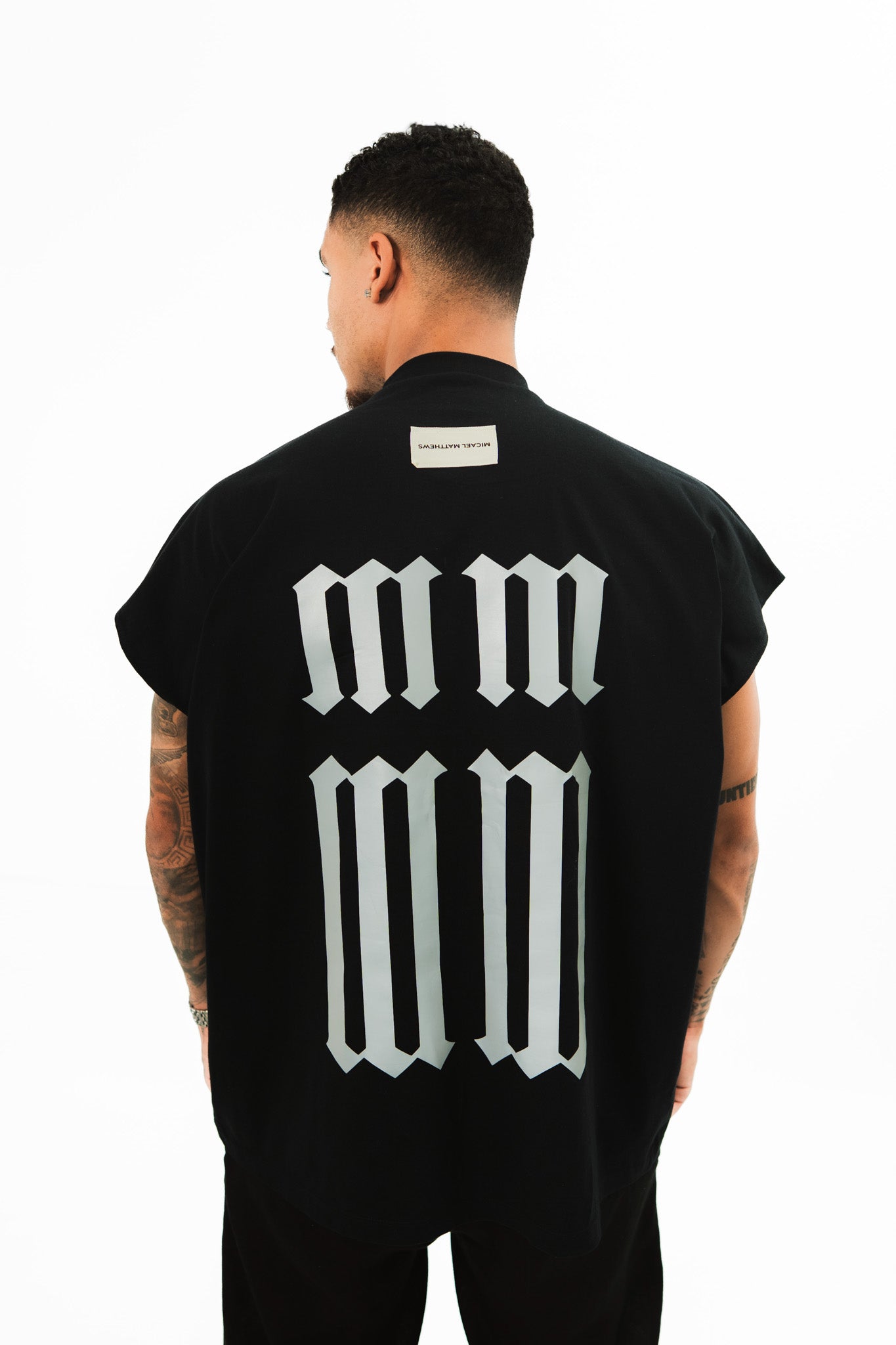 Black ‘SAINT MM’ Sleeveless Tee