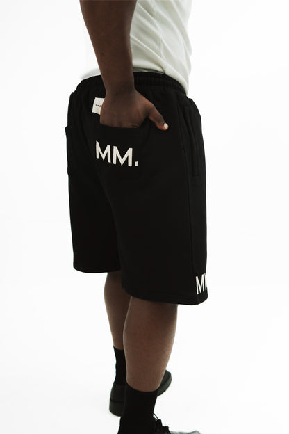 ⁠Black Signature ‘MM.’ Shorts