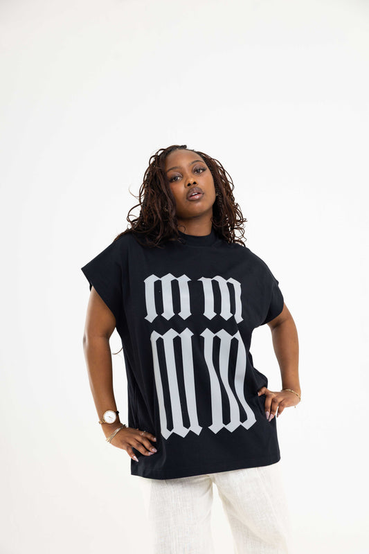 Black ‘SAINT MM’ Sleeveless Tee