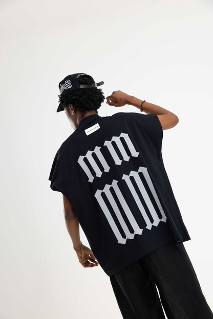 Black ‘SAINT MM’ Sleeveless Tee