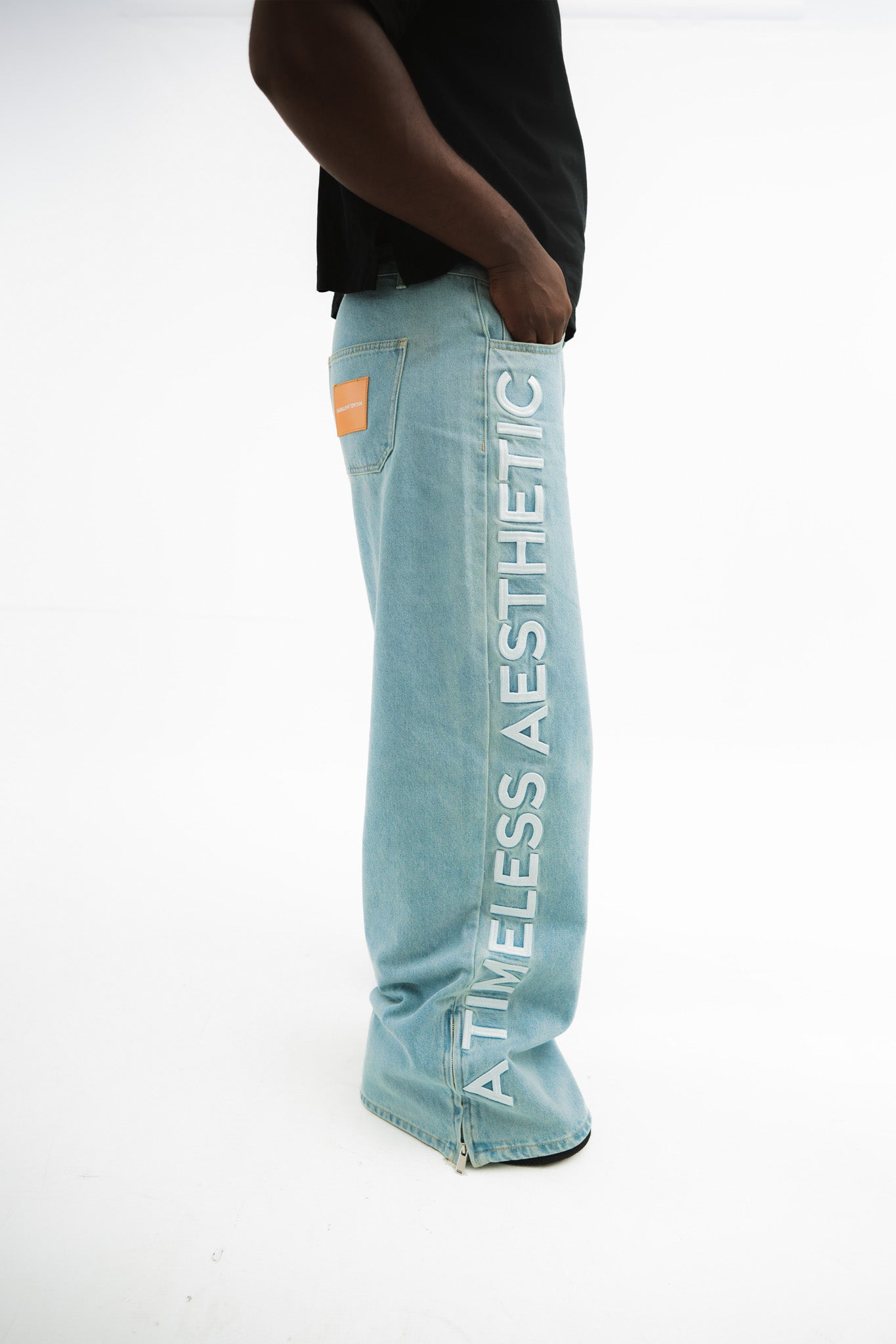 ⁠Blue ‘TIMELESS’ Braille Denim