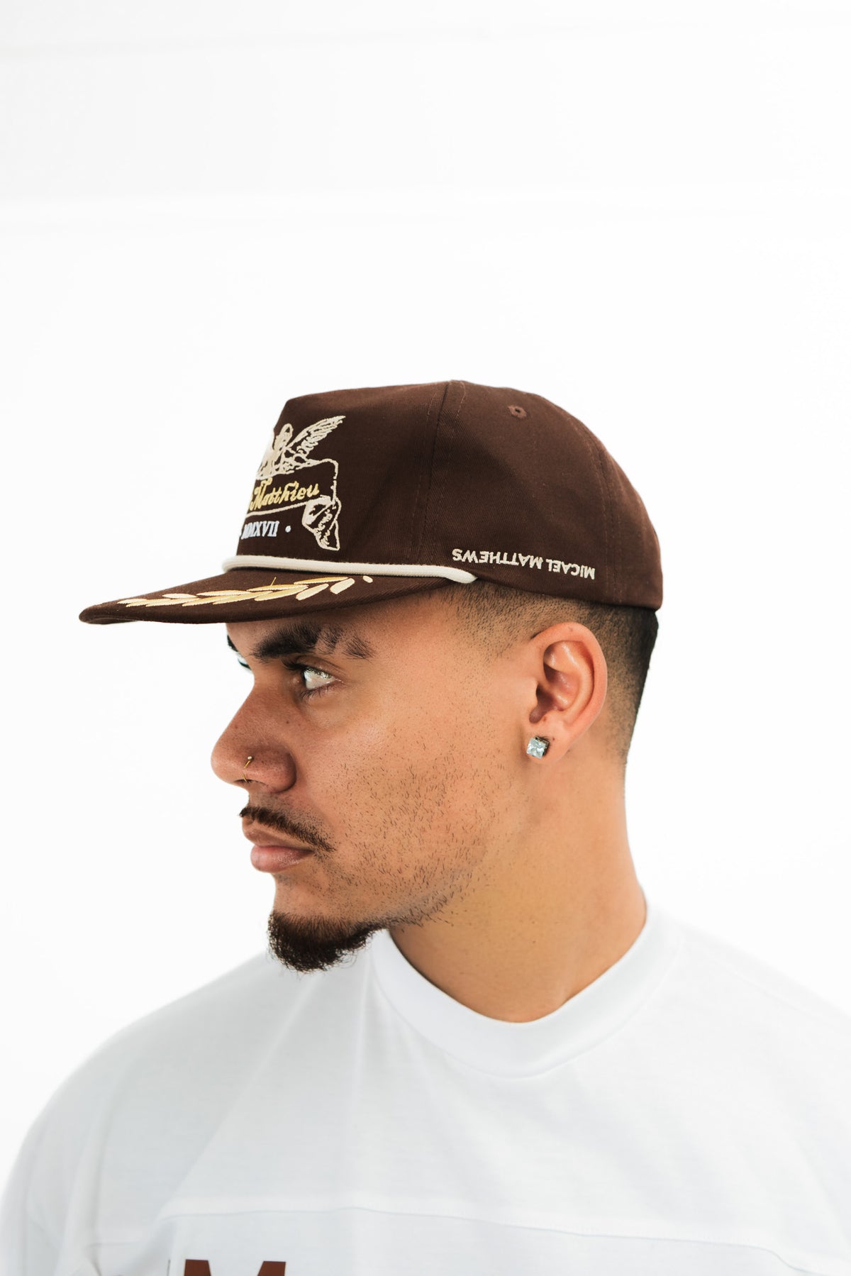 Brown ‘ST MATTHIEU’ Cap – MICAEL MATTHEWS