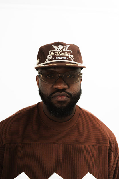 Brown ‘ST MATTHIEU’ Cap
