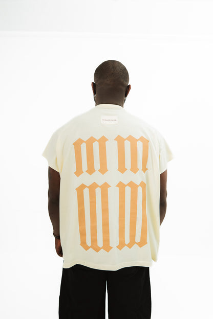⁠Cream ‘SAINT MM’ Sleeveless Tee