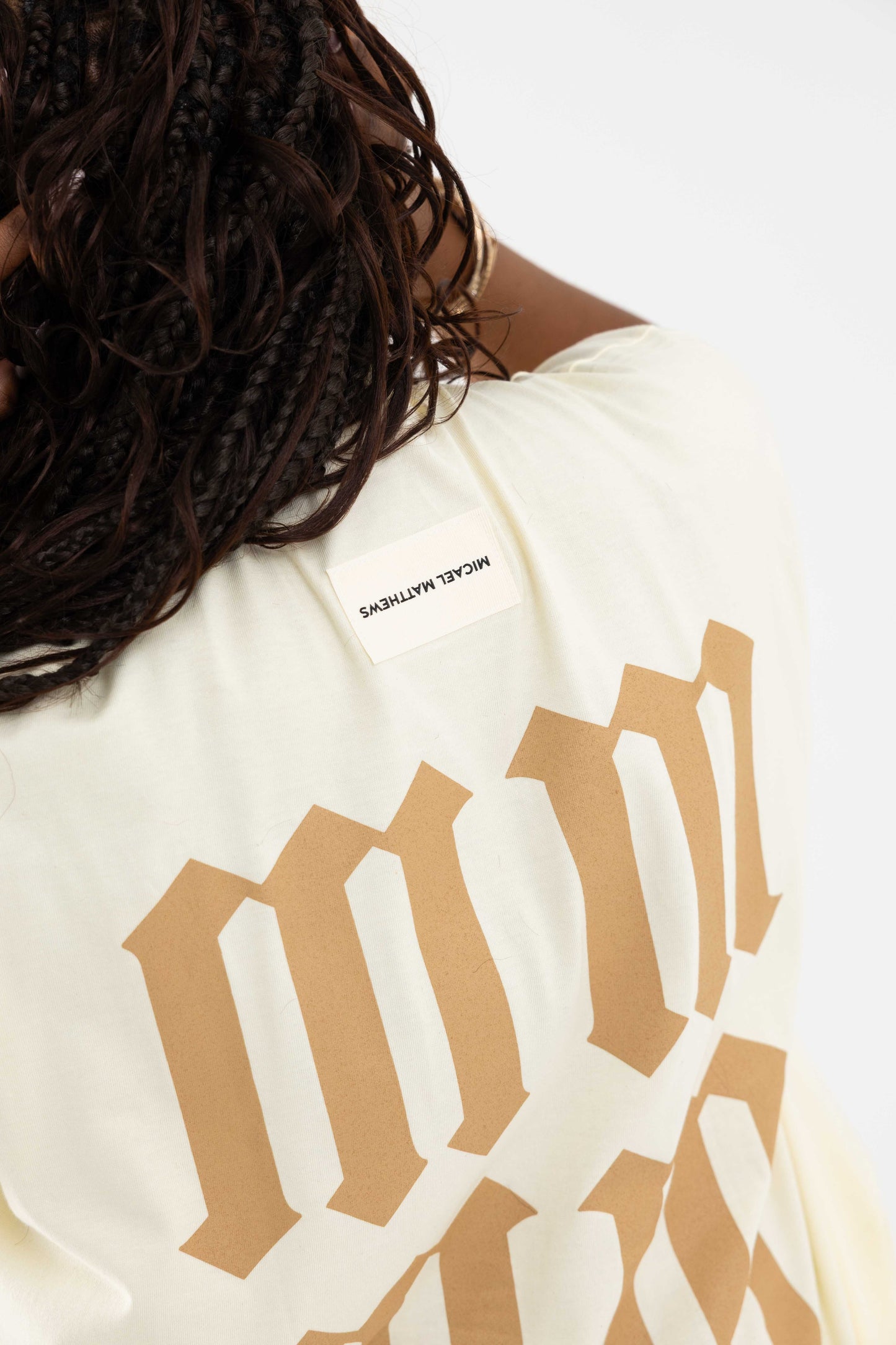 ⁠Cream ‘SAINT MM’ Sleeveless Tee