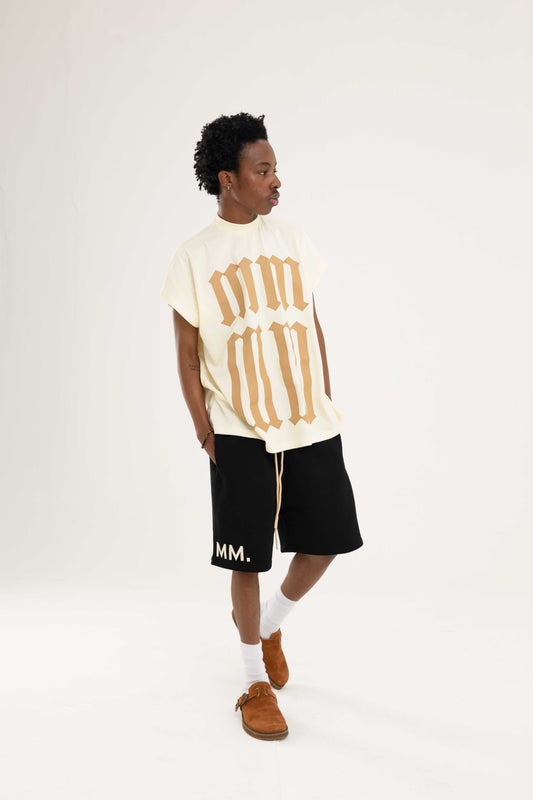 ⁠Cream ‘SAINT MM’ Sleeveless Tee