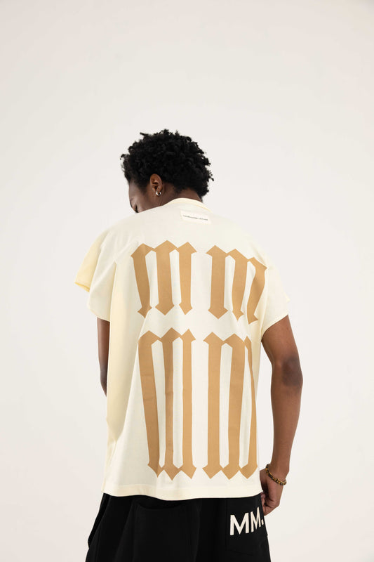 ⁠Cream ‘SAINT MM’ Sleeveless Tee