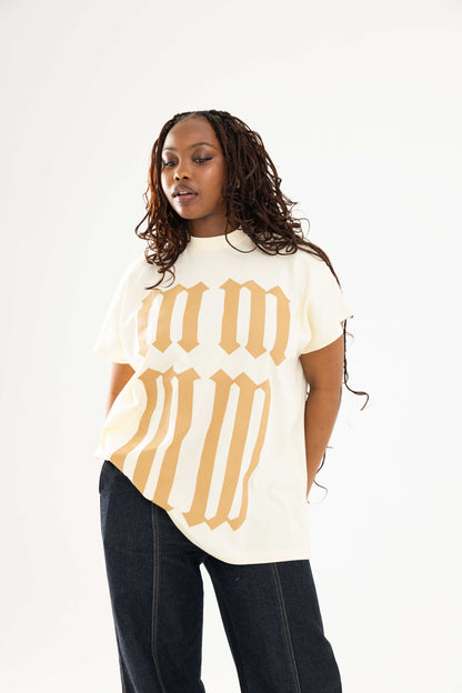 ⁠Cream ‘SAINT MM’ Sleeveless Tee
