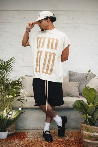 ⁠Black Signature ‘MM.’ Shorts