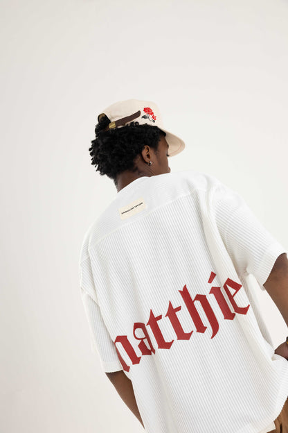White Cotton Pleated Tee