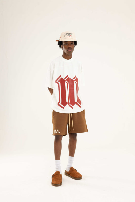 White Cotton Pleated Tee